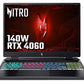 Acer Nitro 16 AN16-41 Gaming Laptop - 40.6 cm (16") - AMD Ryzen 7 7735HS - 16 GB DDR5-SDRAM - 1TB SSD - NVIDIA GeForce RTX 4060 - Windows 11 - Black