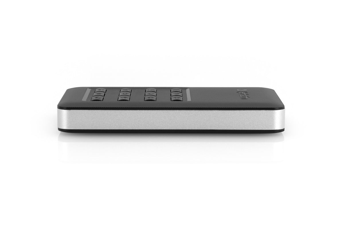 Verbatim Store 'n' Go Portable SSD with Keypad Access in Black / Silver - 256 GB