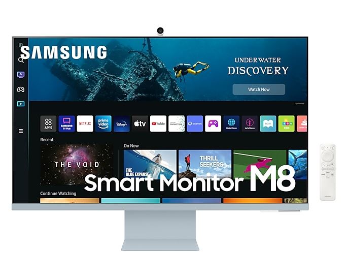 Samsung LS32BM80BUUXXU Computer Monitor 81.3 cm (32") 3840 x 2160 pixels 4K Ultra HD Blue, White