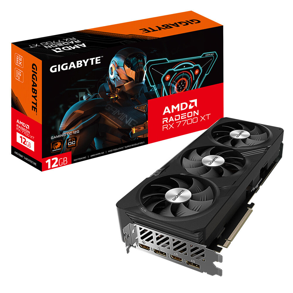 Gigabyte GAMING OC 12G  - AMD 12 GB GDDR6 Radeon RX 7700 XT graphics card