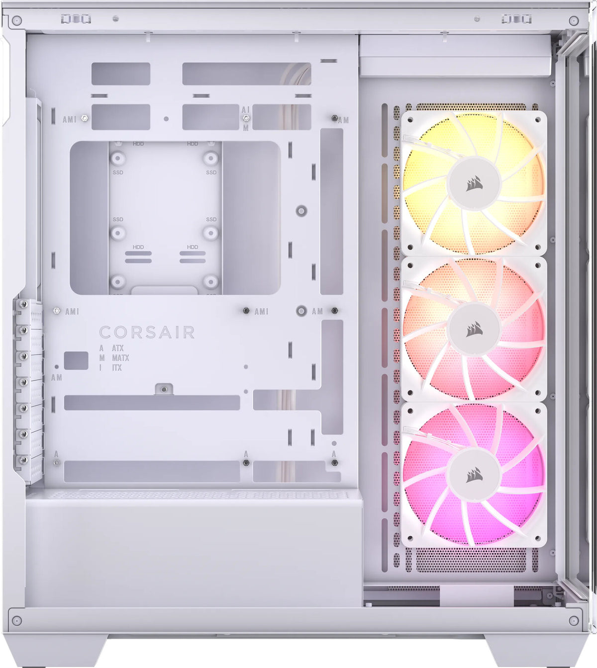 Corsair 3500X ARGB - EATX Mid Tower Case in White