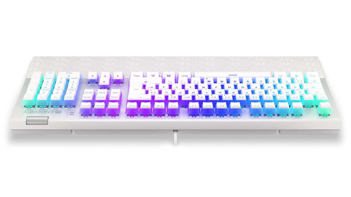 ENDORFY Thock - USB Wired RGB Mechanical Keyboard in White (QWERTZ German)