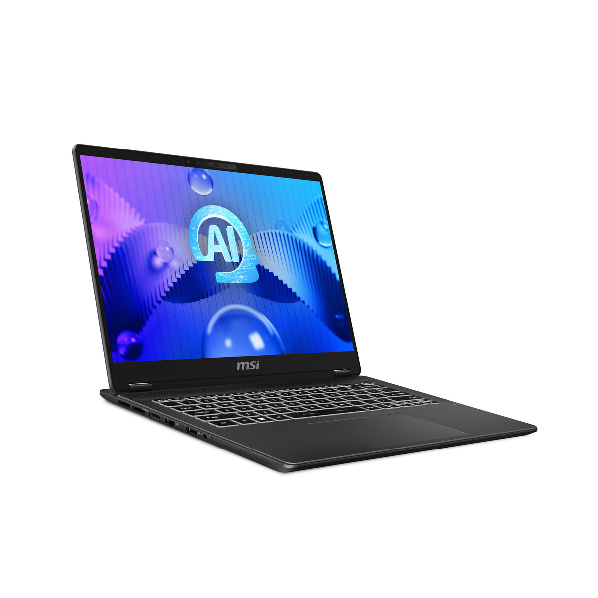 MSI Prestige 14 AI Studio Laptop - 35.6 cm (14&quot;) - Intel Core Ultra 7 155H - 32 GB DDR5-SDRAM - 1 TB SSD - NVIDIA GeForce RTX 4050 - Wi-Fi 7 - Windows 11 Pro - Grey
