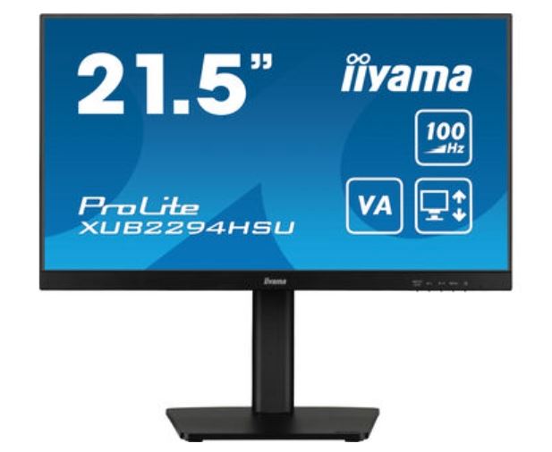 iiyama ProLite XUB2294HSU-B6 computer monitor 54.6 cm (21.5&quot;) 1920 x 1080 pixels Full HD LCD Black