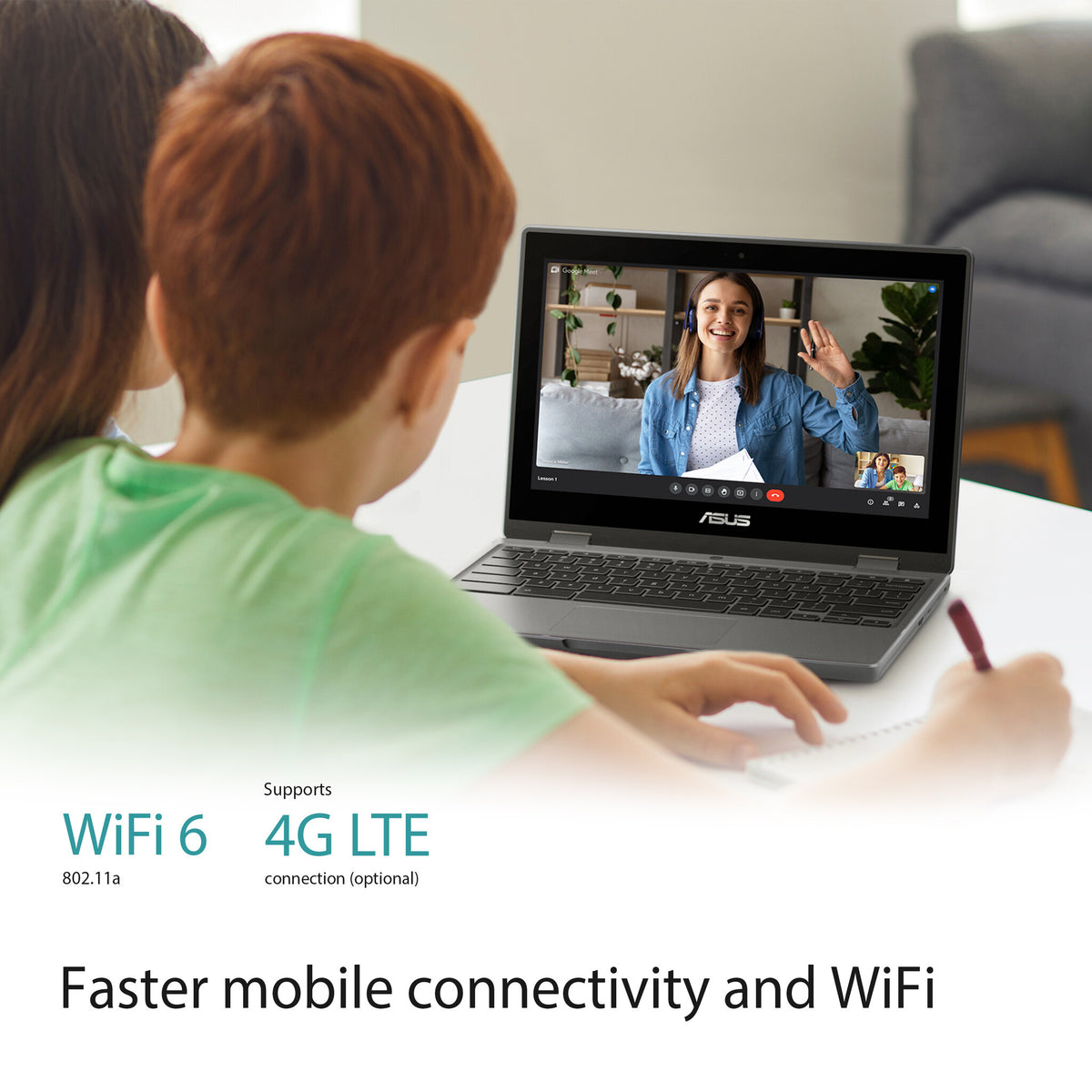 ASUS Chromebook Flip CR1 - 29.5 cm (11.6") - Touchscreen - Intel® Celeron® N4500 - 4 GB LPDDR4x-SDRAM - 64 GB eMMC - Wi-Fi 6 - ChromeOS - Grey