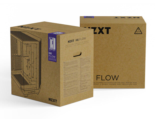 NZXT H6 Flow - ATX Mid Tower Case in Black