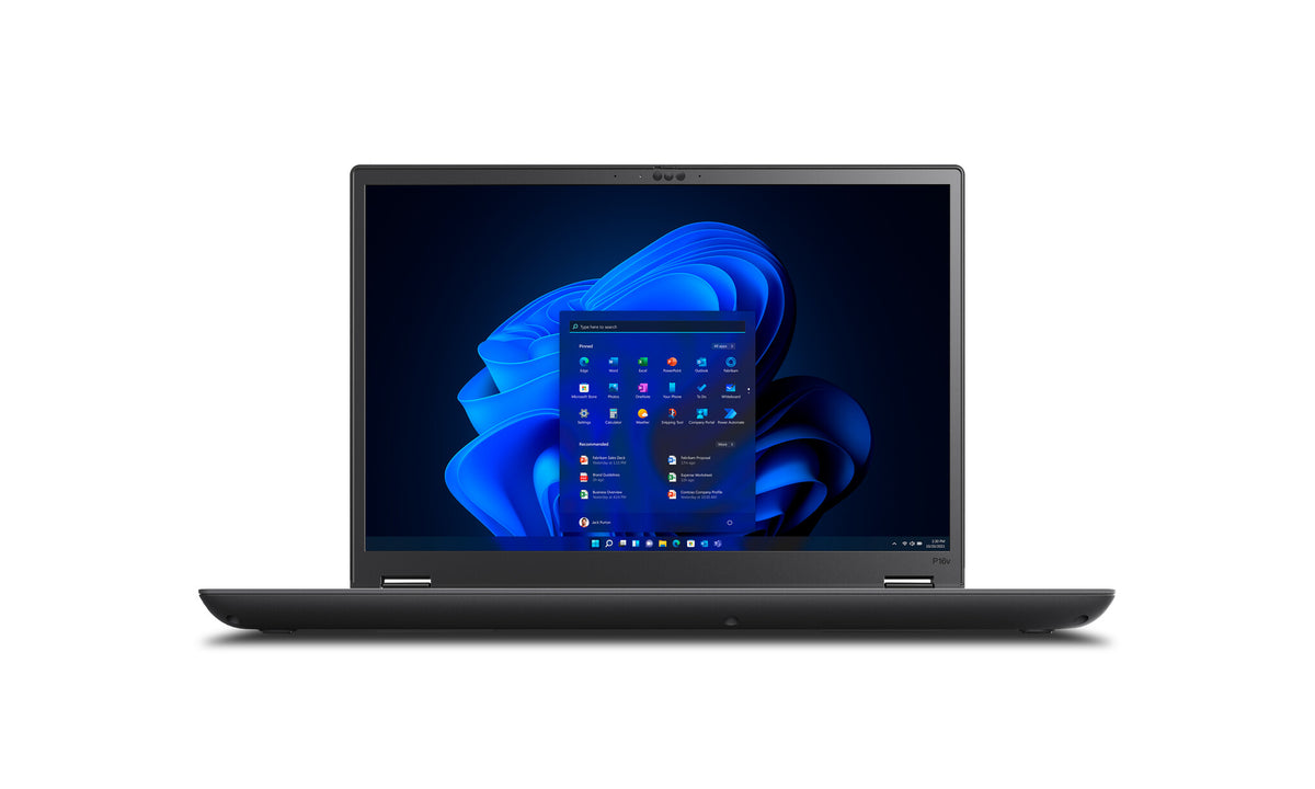 Lenovo ThinkPad P16v - 40.6 cm (16") - Intel Core Ultra 7 155H - 32 GB DDR5-SDRAM - 1 TB SSD - NVIDIA RTX 2000 Ada - Wi-Fi 6E - Windows 11 Pro - Black