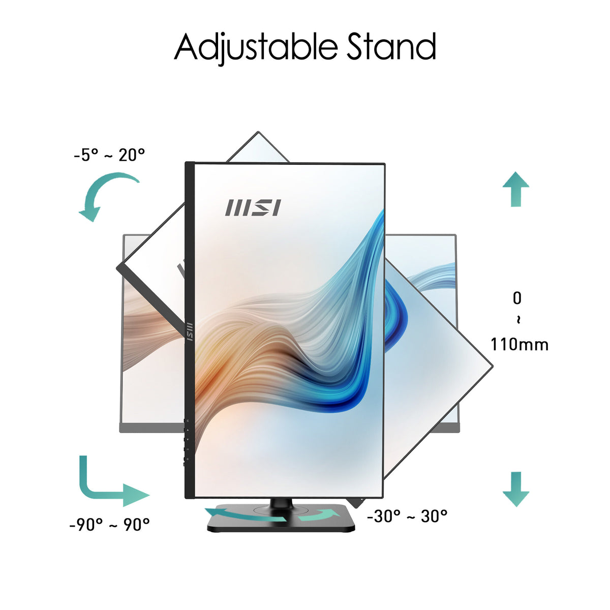 MSI Modern MD241P - 60.5 cm (23.8&quot;) - 1920 x 1080 pixels FHD Monitor