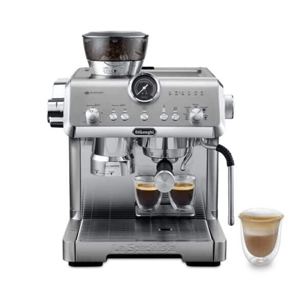De'Longhi Espresso Pump La Specialista Opera - HomeCafe Kit Coffee Machine in Silver