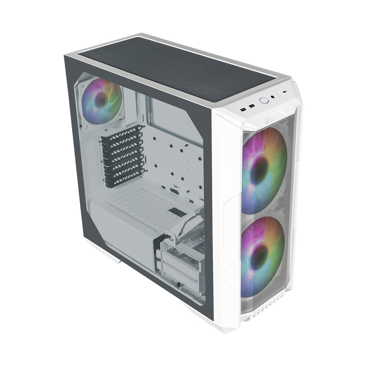 Cooler Master HAF 500 - ATX Mid Tower Case in White