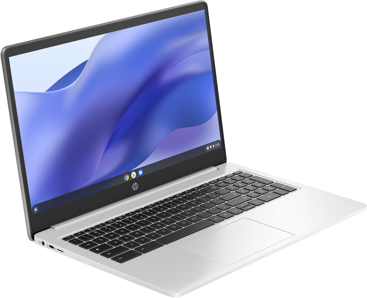 HP Chromebook 15a Laptop - 39.6 cm (15.6") - Intel® Pentium® Silver N6000 - 4 GB LPDDR4x-SDRAM - 128 GB eMMC - Wi-Fi 5 - ChromeOS - Silver