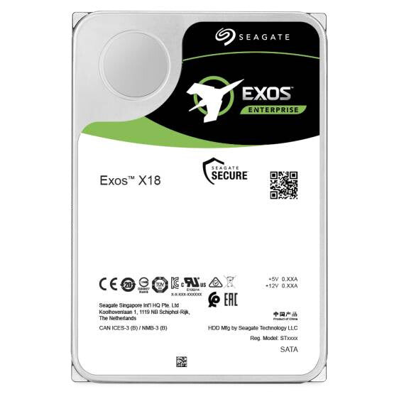 Seagate Exos X18 - 7.2K RPM FastFormat™ Serial ATA III 3.5" HDD - 16 TB
