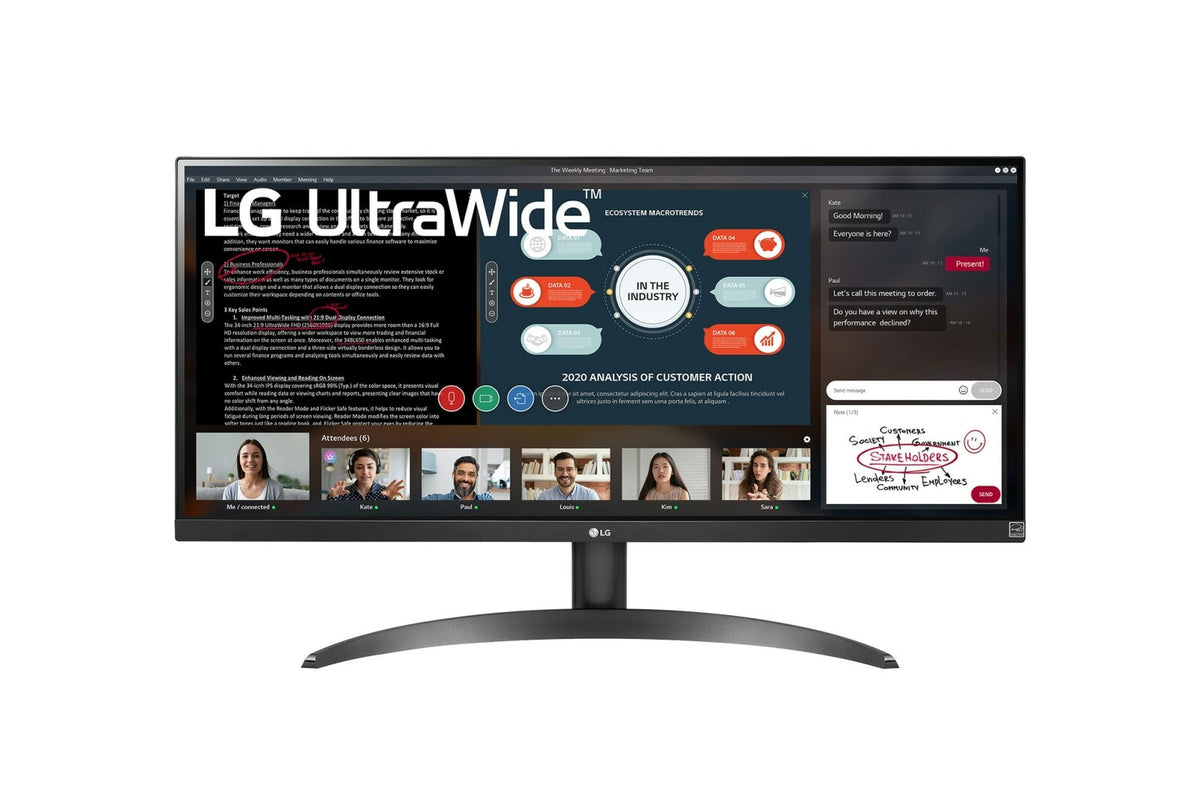 LG 29WP500-B - 73.7 cm (29") - 2560 x 1080 pixels UltraWide Full HD Monitor