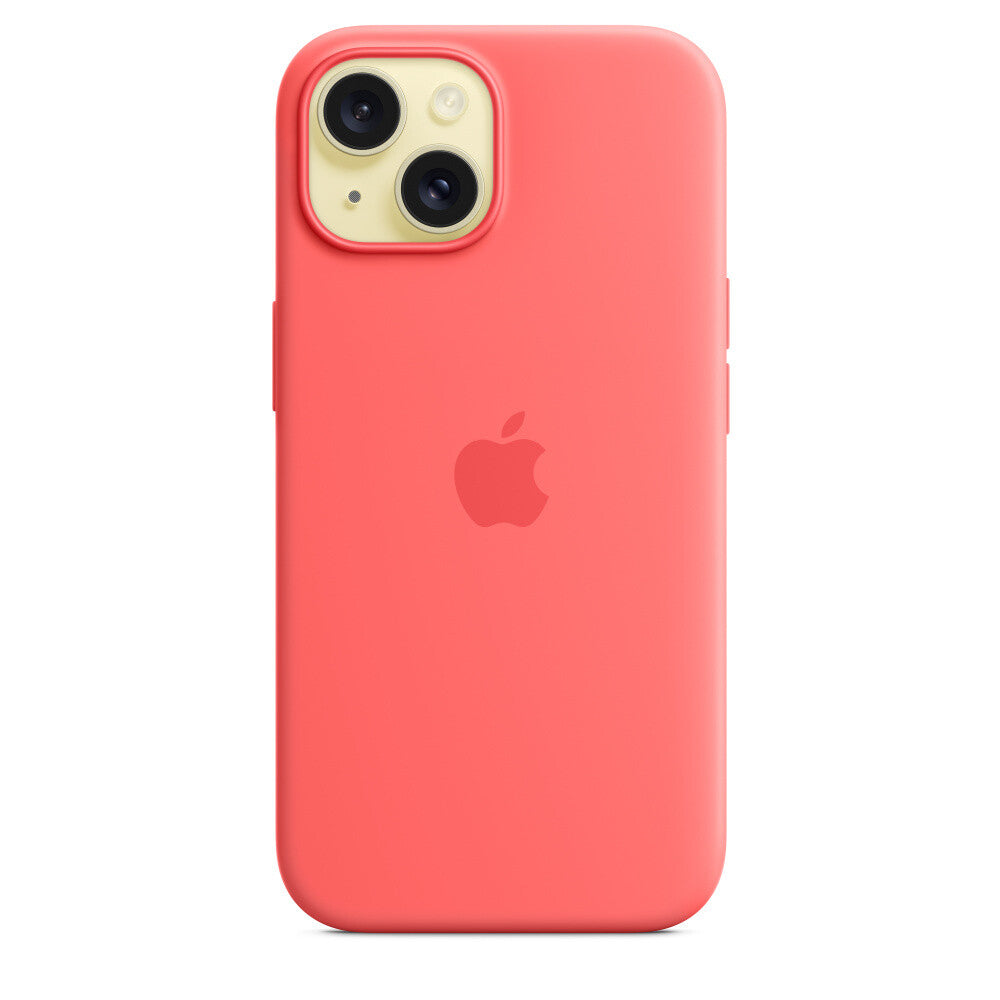 Apple MT0V3ZM/A - Silicone Case with MagSafe for iPhone 15 in Guava