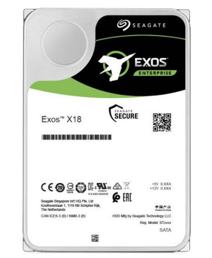 Seagate Exos X18 - 7.2K RPM FastFormat™ Serial ATA III 3.5" HDD - 14 TB