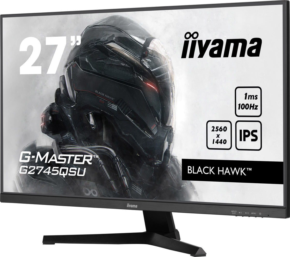 iiyama G-MASTER G2745QSU-B1 - 68.6 cm (27&quot;) - 2560 x 1440 pixels Dual WQHD LED Monitor