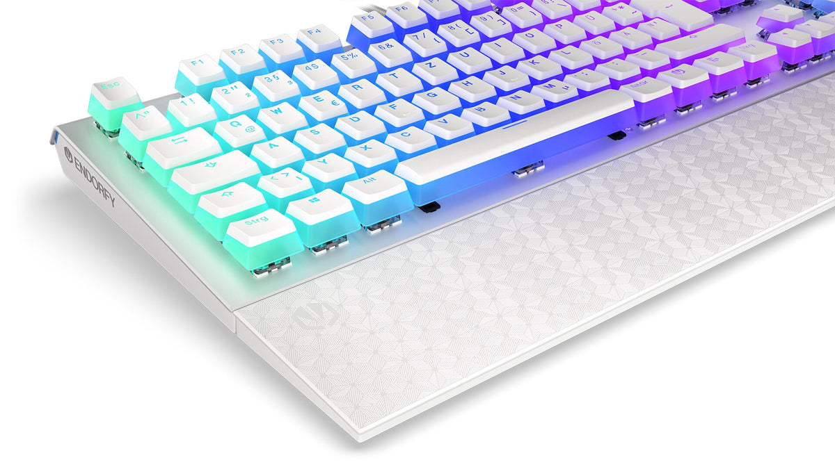 ENDORFY Thock - USB Wired RGB Mechanical Keyboard in White (QWERTZ German)