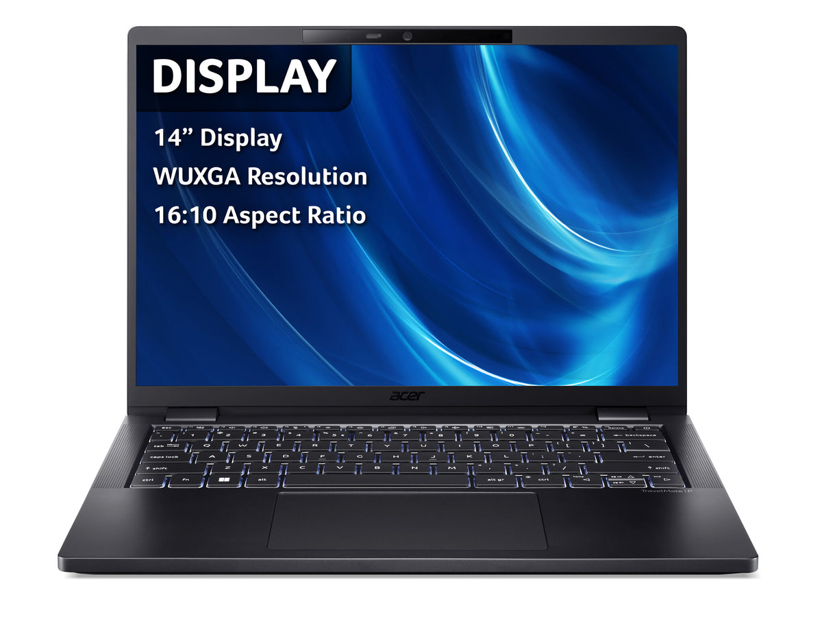 Acer TravelMate P6 TMP614-53 Laptop - 35.6 cm (14") - Intel® Core™ i7-1355U - 16 GB LPDDR5-SDRAM - 512 GB SSD - Wi-Fi 6E - Windows 11 Pro - Black