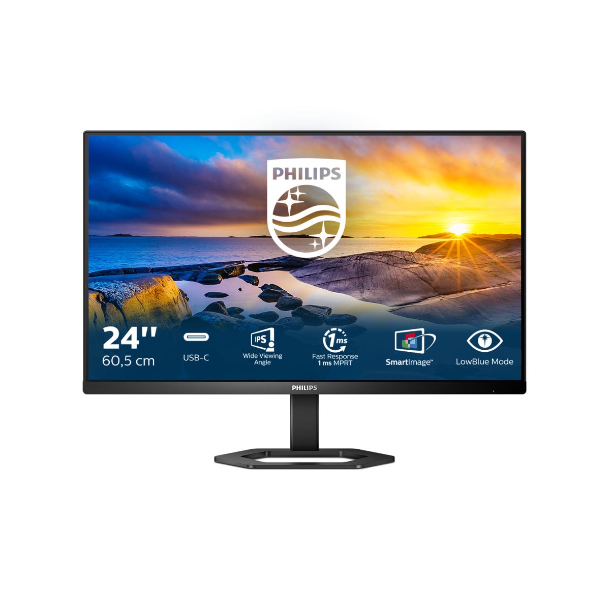 Philips 5000 series 24E1N5300AE/00 LED display 60.5 cm (23.8") 1920 x 1080 pixels Full HD Black Monitor