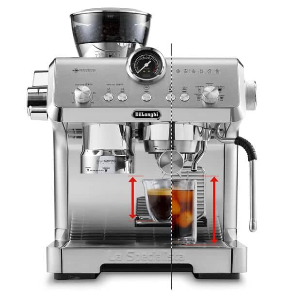 De'Longhi Espresso Pump La Specialista Opera - HomeCafe Kit Coffee Machine in Silver