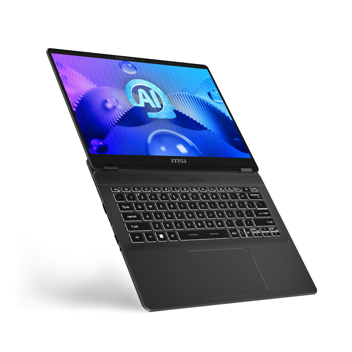MSI Prestige 14 AI Studio Laptop - 35.6 cm (14&quot;) - Intel Core Ultra 7 155H - 32 GB DDR5-SDRAM - 1 TB SSD - NVIDIA GeForce RTX 4050 - Wi-Fi 7 - Windows 11 Pro - Grey