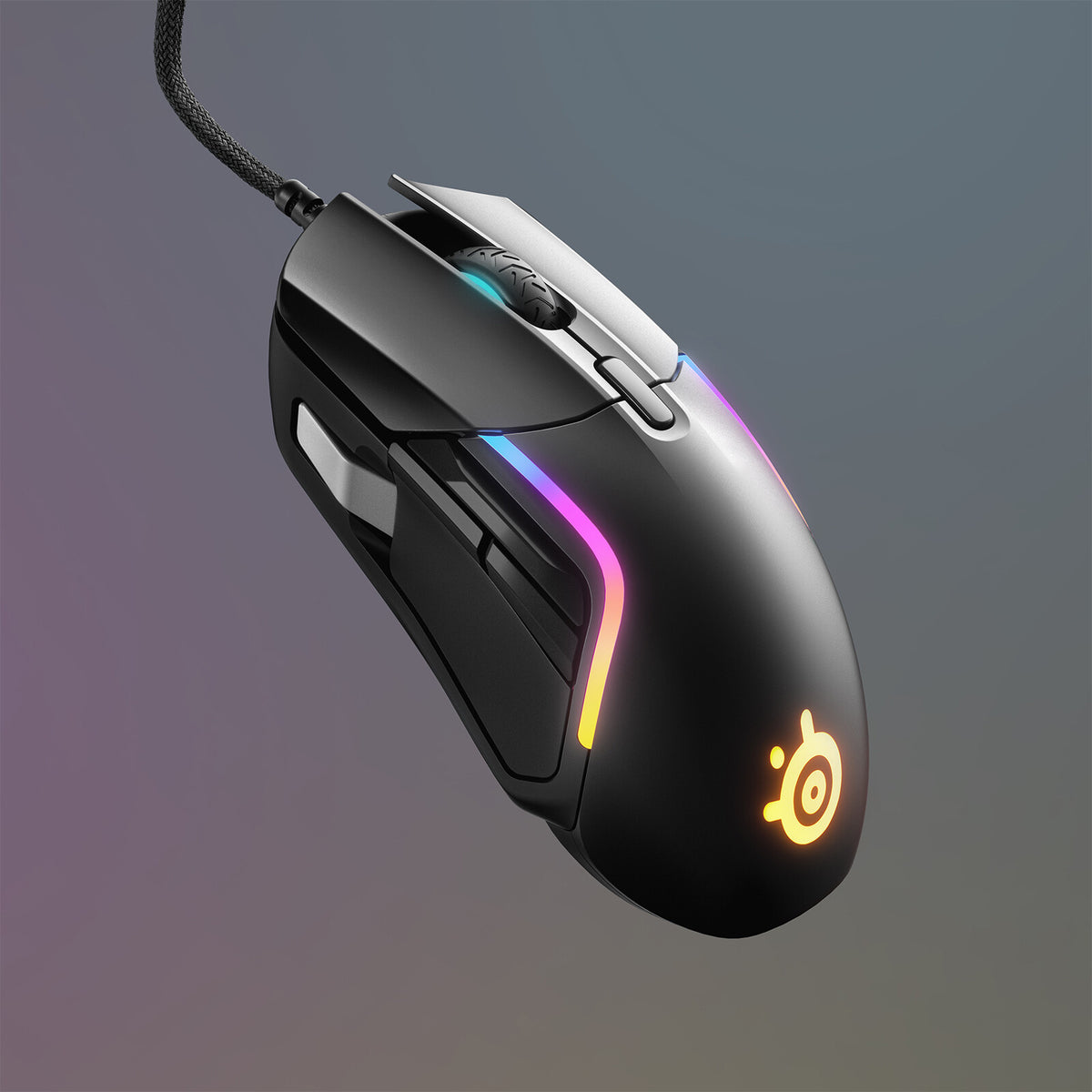 Steelseries Rival 5 - Wired USB Type-A Optical Gaming Mouse in Black / Grey - 18,000 DPI