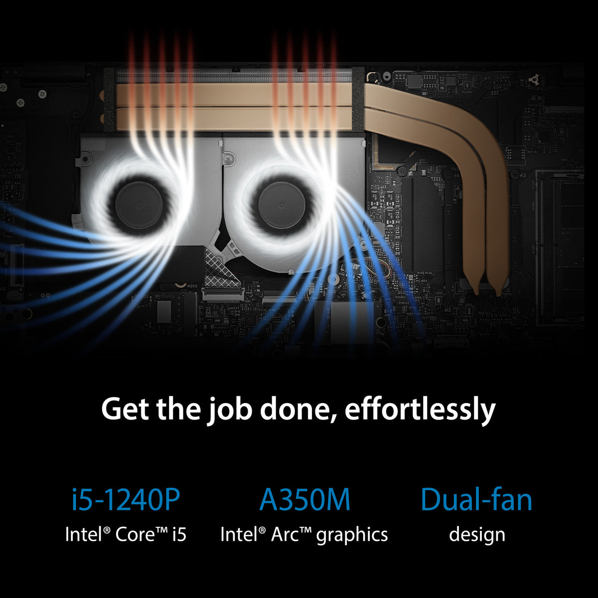 ASUS ExpertBook B5 OLED Laptop - 40.6 cm (16") - Intel® Core™ i5-1240P - 8 GB DDR5-SDRAM - 256 GB SSD - Wi-Fi 6E - Windows 11 Pro - Black