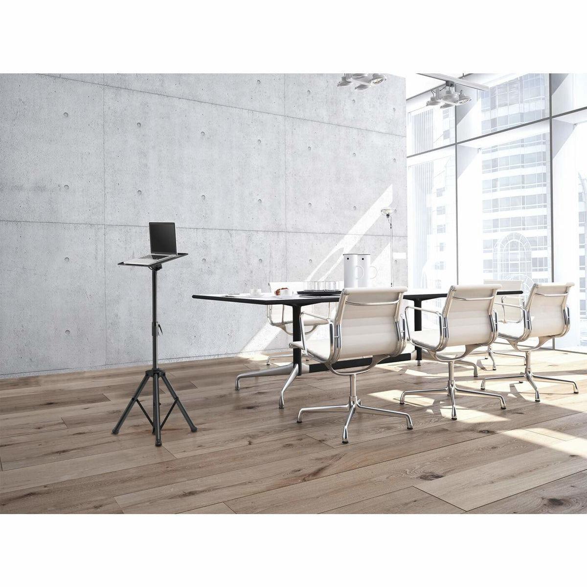 Manhattan 461788 - Tripod Laptop Floor Stand for 33 cm (13") to 81.3 cm (32")