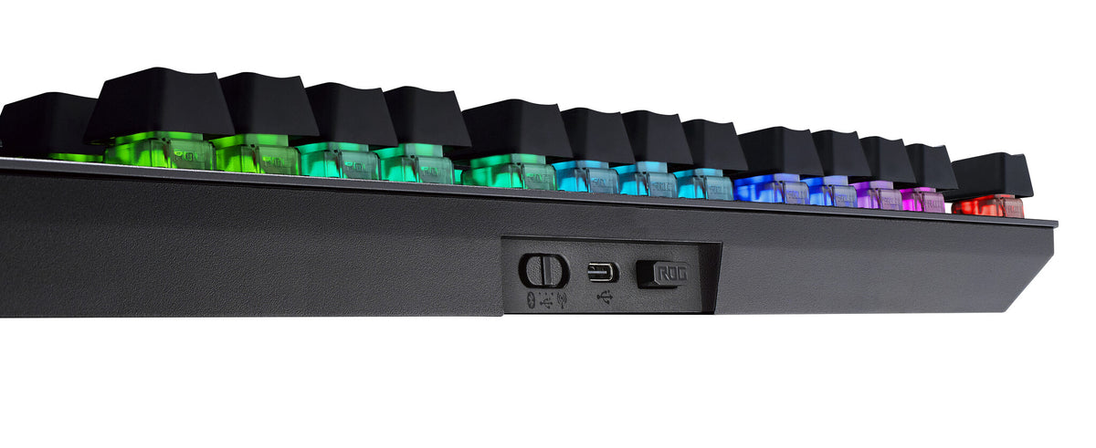 ASUS ROG Strix Scope RX TKL - USB Wired + RF Wireless + Bluetooth RGB Mechanical Keyboard in Black (QWERTY UK)