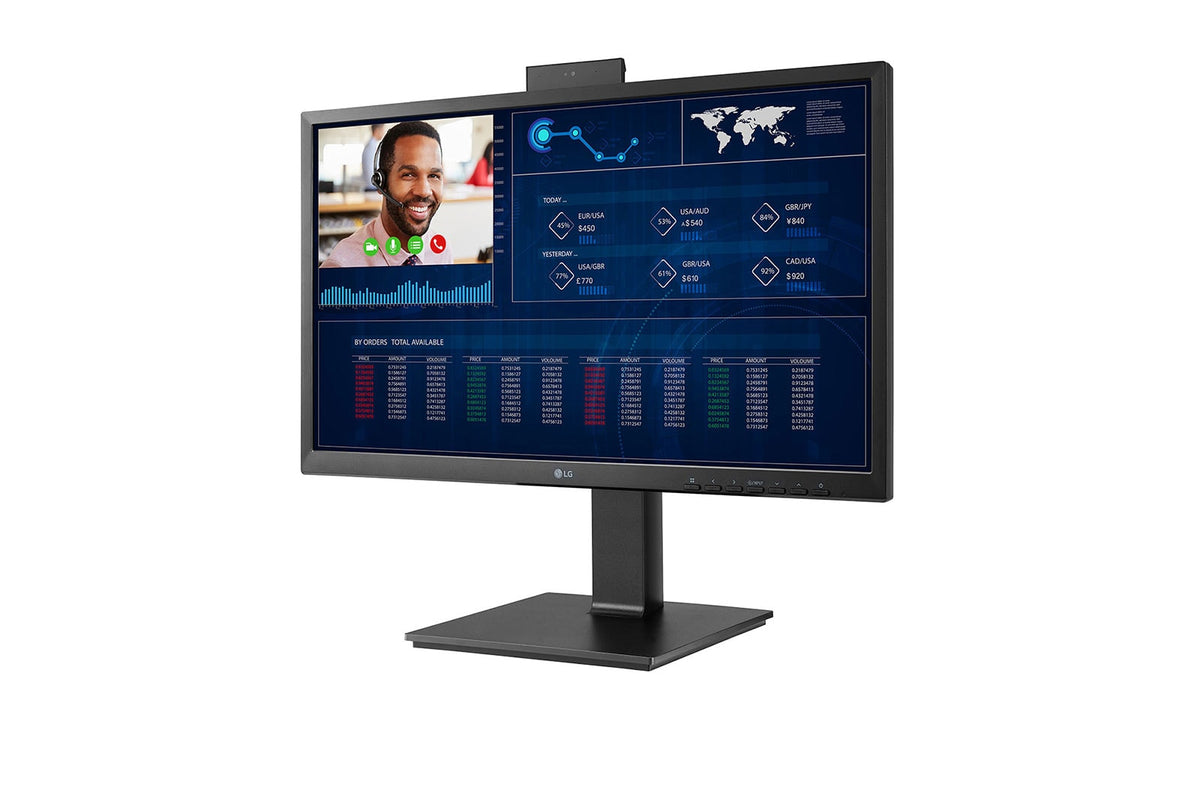 LG 24CQ650N-6N All-in-one Computer - 60.5 cm (23.8") - 1920 x 1080 pixels - Intel® Celeron® N5105 - 4 GB DDR4-SDRAM - 16 GB eMMC - Wi-Fi 6 - Black