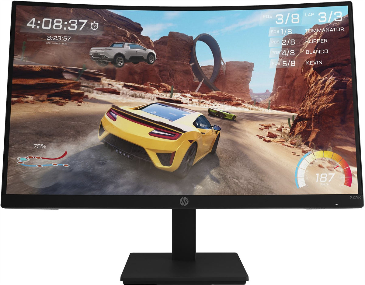 HP X27qc 68.6 cm (27") 2560 x 1440 pixels Quad HD Black Monitor