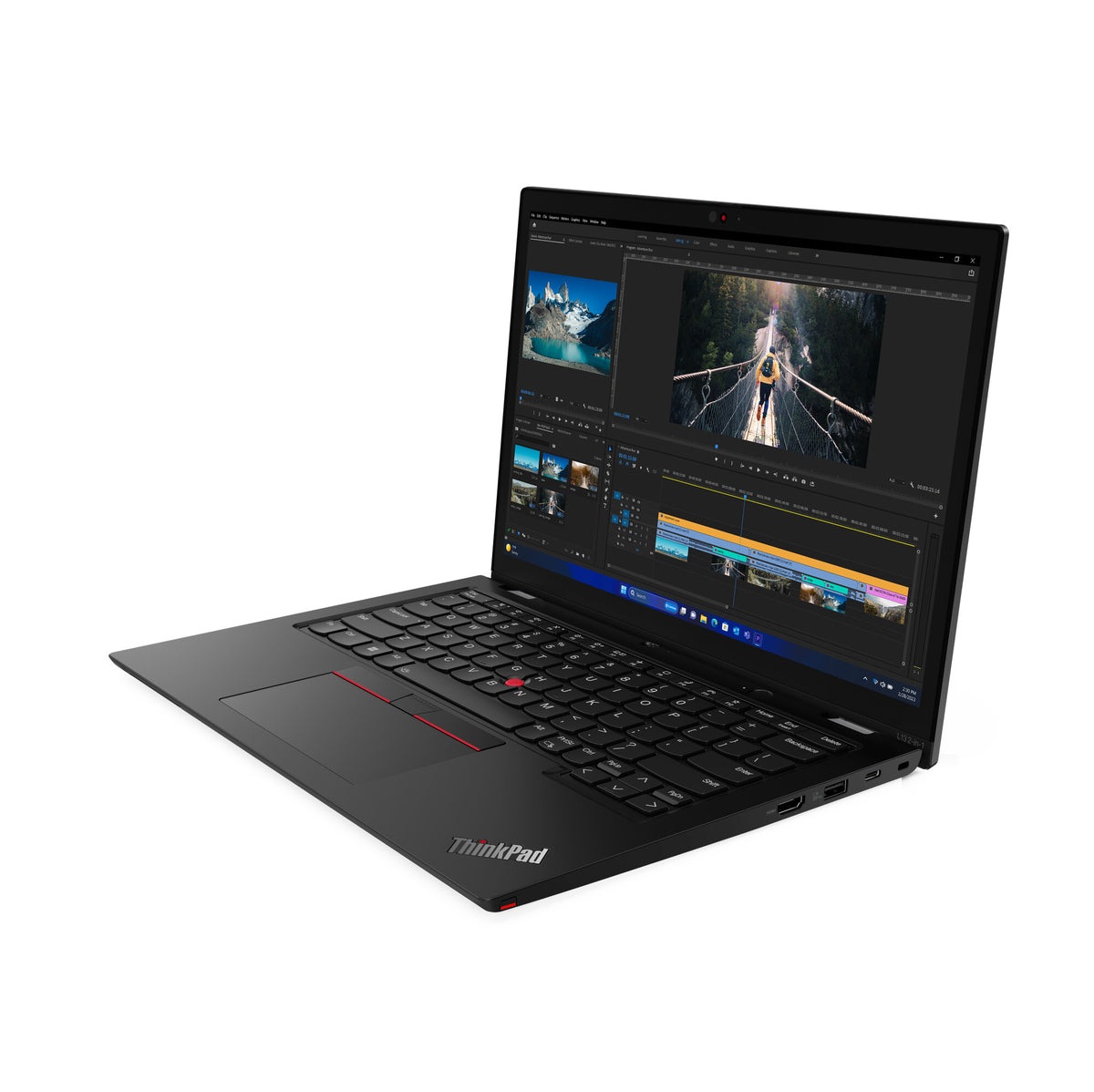 Lenovo ThinkPad L13 Hybrid (2-in-1) - 33.8 cm (13.3") - Touchscreen - Intel Core Ultra 7 155U - 16 GB LPDDR5-SDRAM - 512 GB SSD - Wi-Fi 6E - Windows 11 Pro - Black