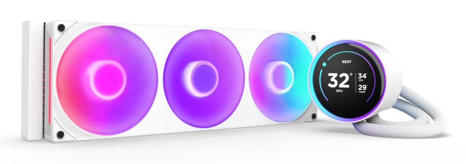 NZXT Kraken Elite 360 RGB - All-in-one Liquid Processor Cooler in White - 360mm