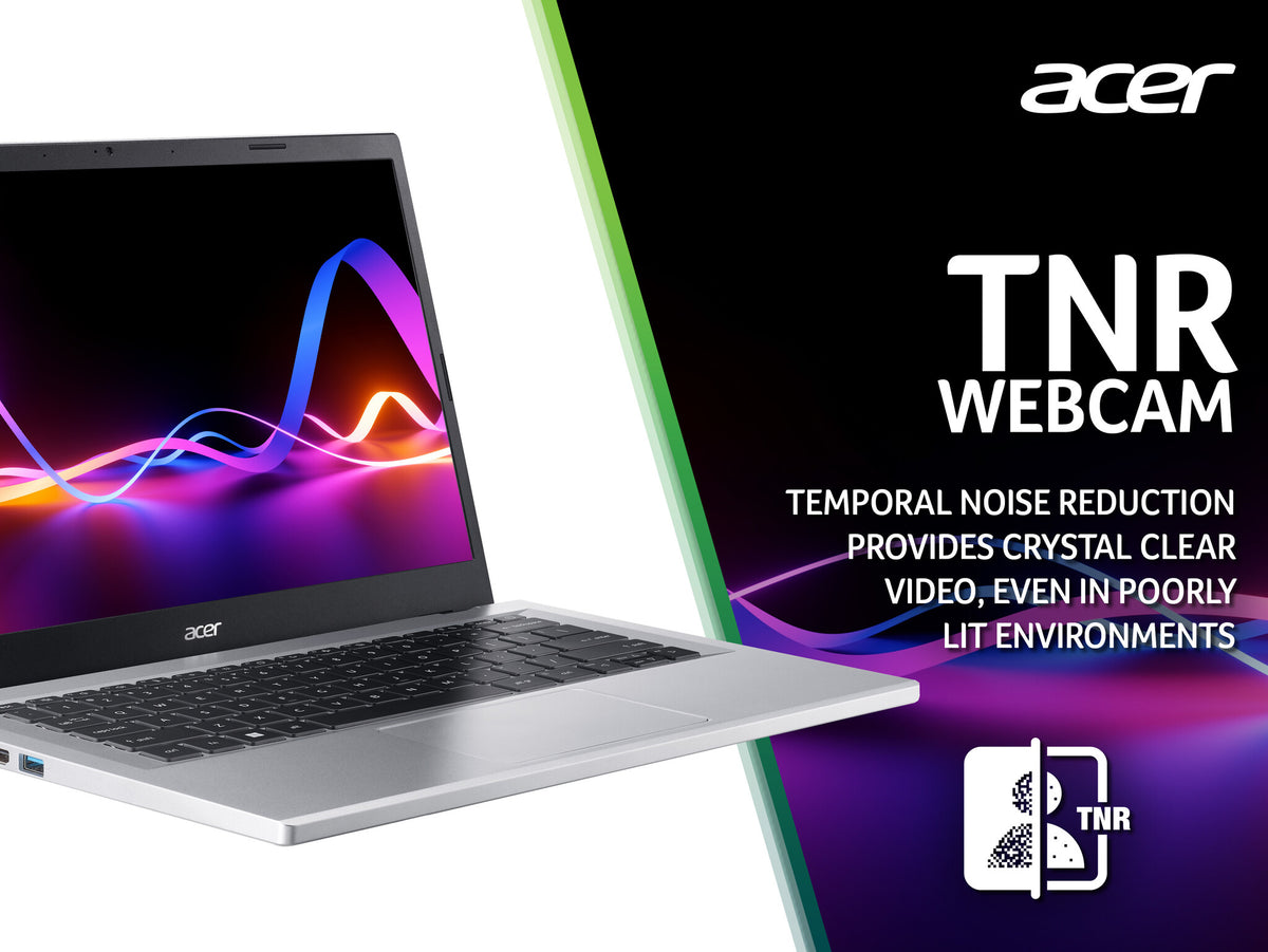 Acer Aspire 3 Laptop - 35.6 cm (14&quot;) - Intel® Core™ i3-N305 - 8 GB LPDDR5-SDRAM - 512 GB SSD - Wi-Fi 6 - Windows 11 Home - Silver