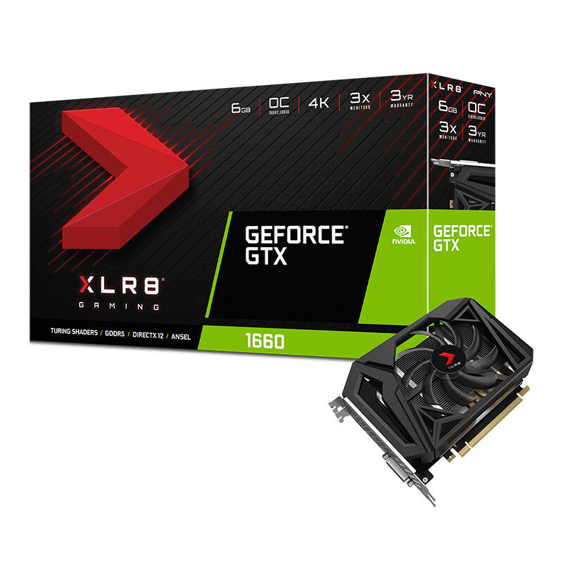 PNY - NVIDIA 6 GB GDDR5 GeForce GTX 1660 graphics card