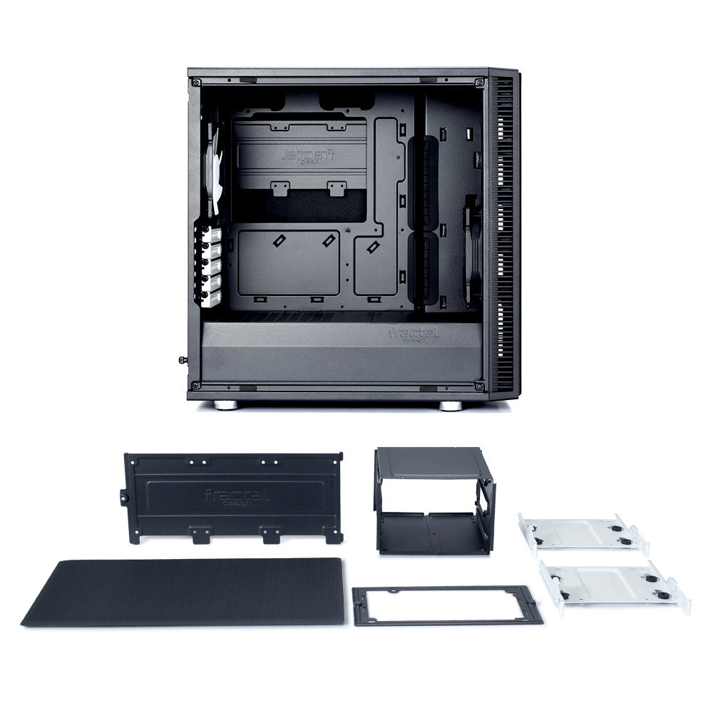 Fractal Design Define Mini C - MicroATX Mid Tower Case in Black