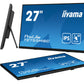 iiyama ProLite T2755MSC-B1 - 68.6 cm (27") - 1920 x 1080 pixels Full HD LED Touchscreen Tabletop Monitor