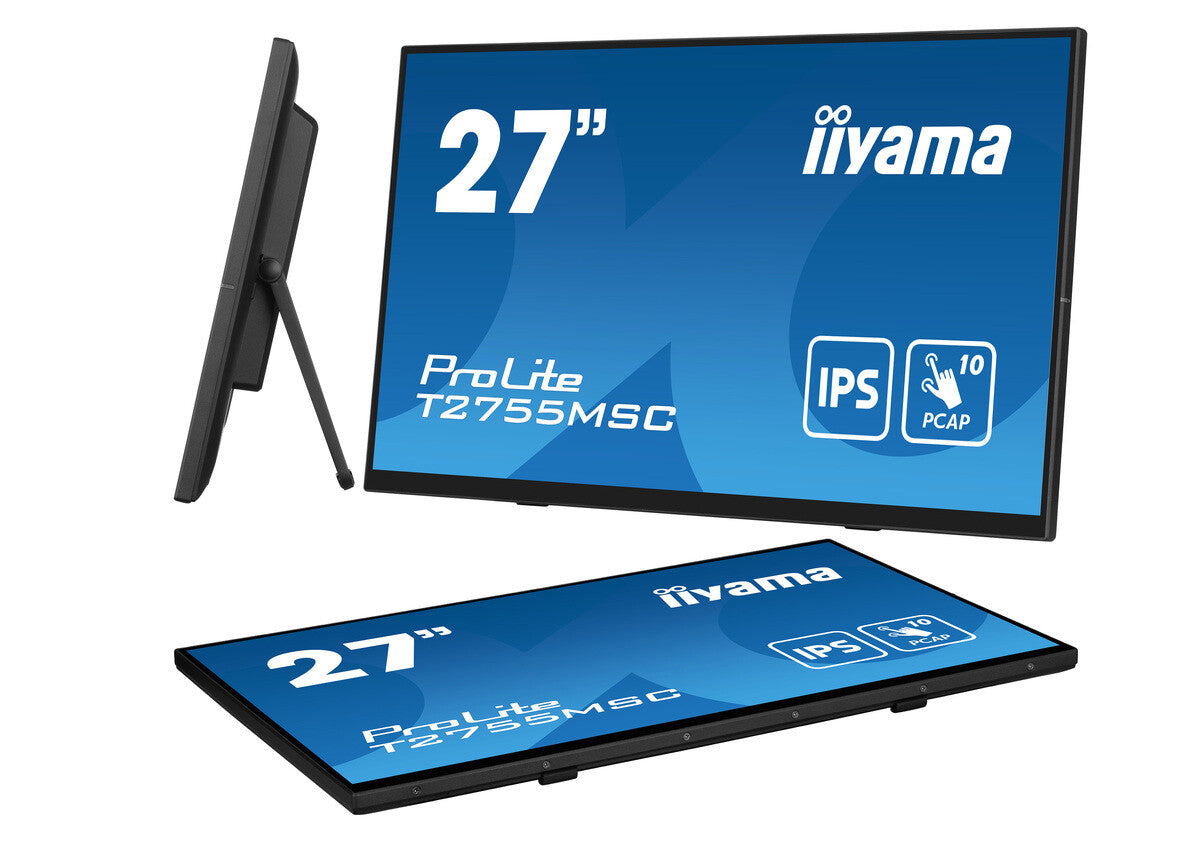 iiyama ProLite T2755MSC-B1 - 68.6 cm (27") - 1920 x 1080 pixels Full HD LED Touchscreen Tabletop Monitor