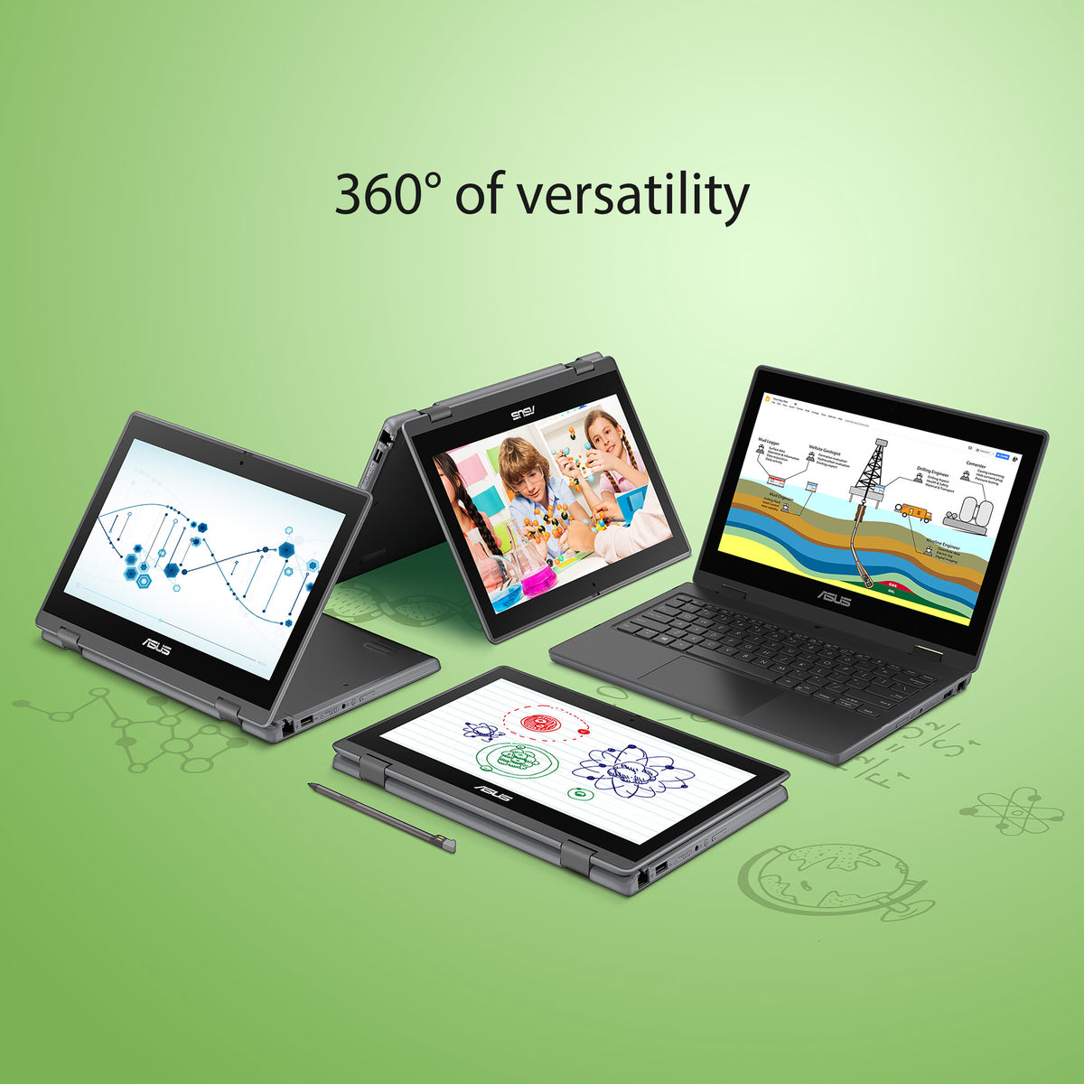 ASUS BR1100F-CS81XA-3Y Hybrid (2-in-1) - 29.5 cm (11.6") - Touchscreen - Intel® Celeron® N4500 - 8 GB DDR4-SDRAM - 128 GB eMMC - Wi-Fi 6 - Windows 11 Pro Academic - Grey