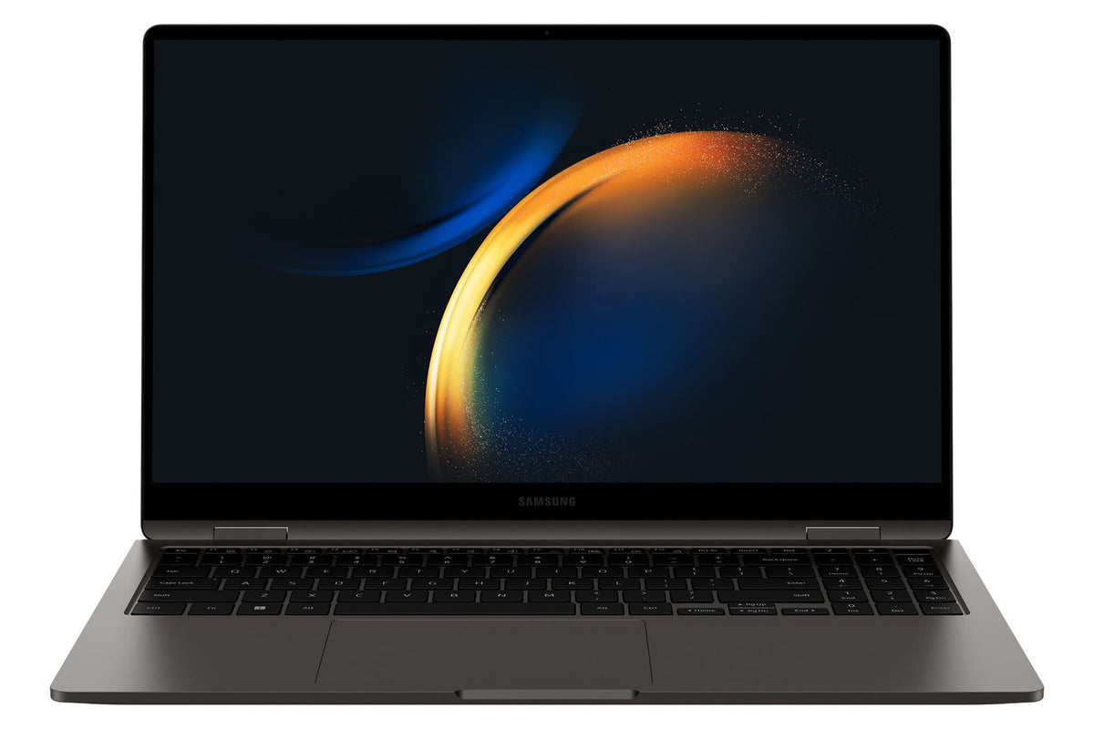 Samsung Galaxy Book3 360 Enterprise Edition Hybrid (2-in-1) 39.6 cm (15.6") Touchscreen Full HD Intel® Core™ i5 i5-1340P 8 GB LPDDR4x-SDRAM 256 GB SSD Wi-Fi 6E (802.11ax) Windows 11 Pro Graphite