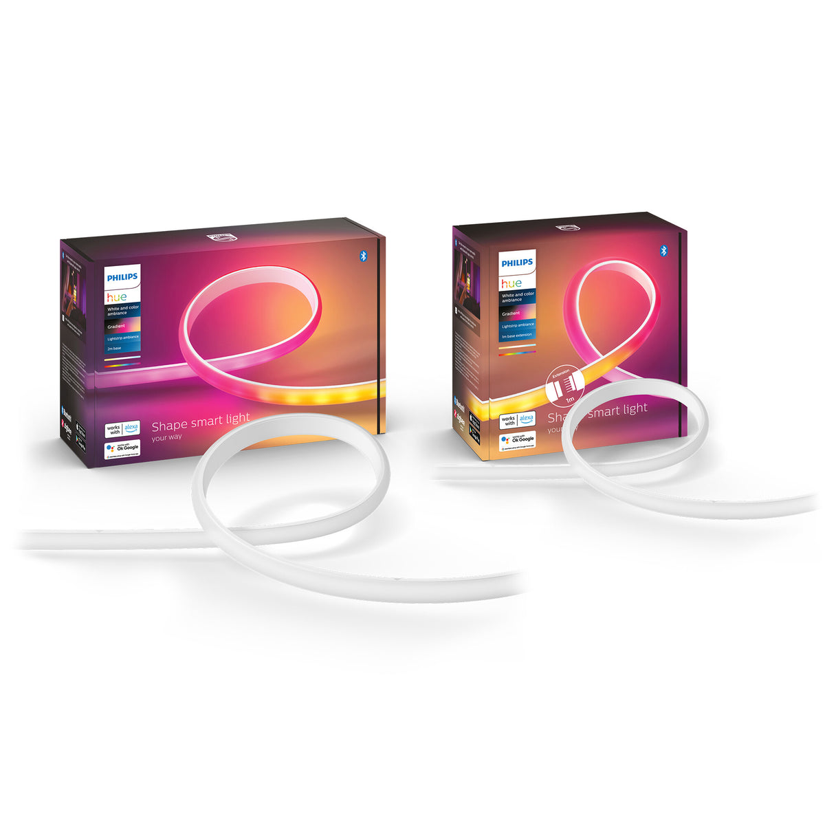 Philips Hue Gradient Lightstrip - 2M & 1m Extension
