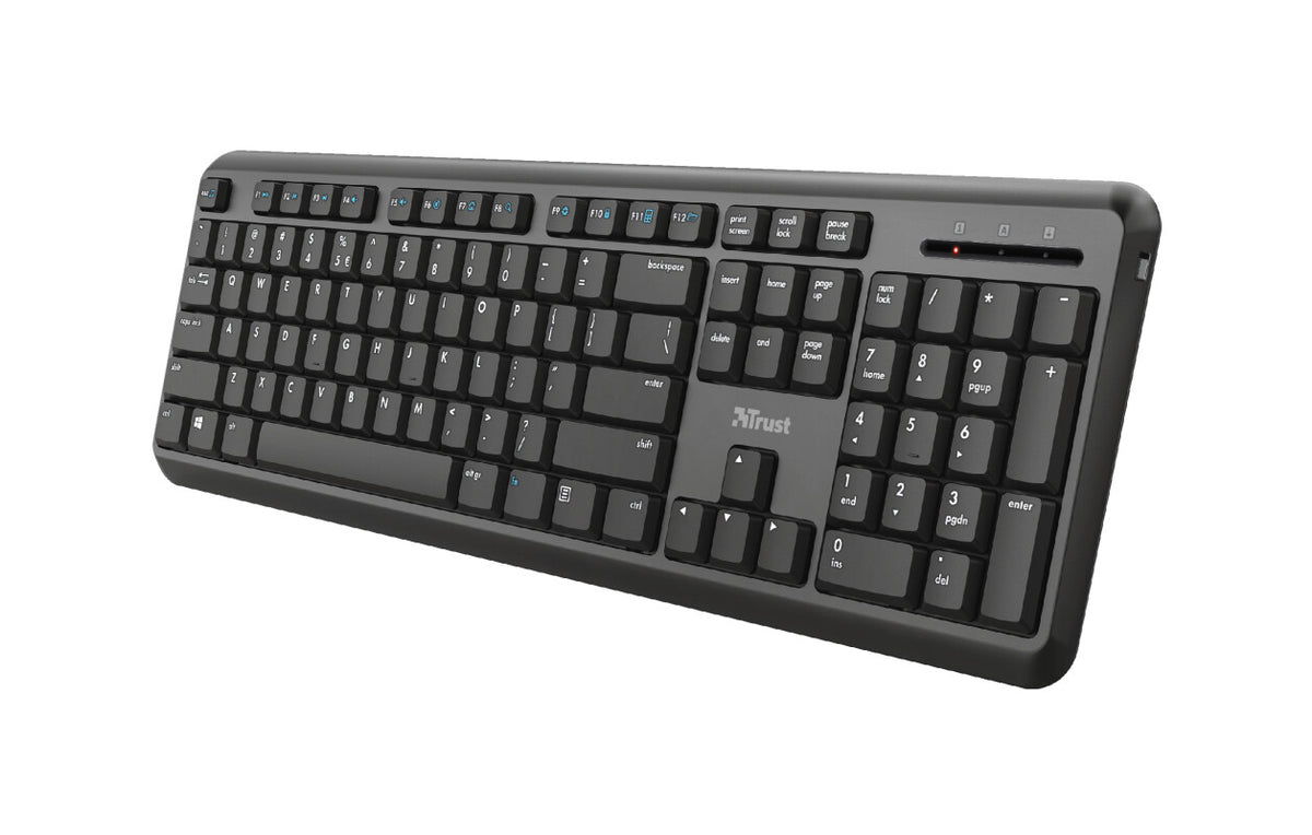Trust TK-350 - RF Wireless Membrane Keyboard in Black (QWERTY UK)