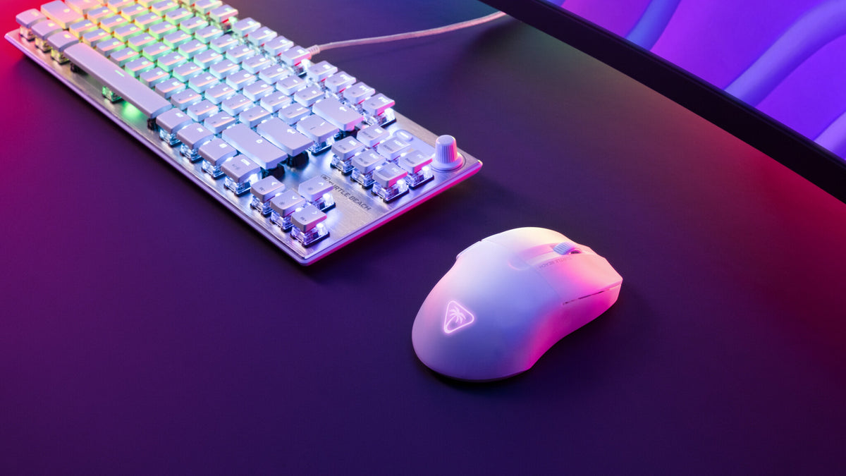 Turtle Beach Pure Air - Ultra-Light RGB Wireless Gaming Mouse in White - 26,000 DPI
