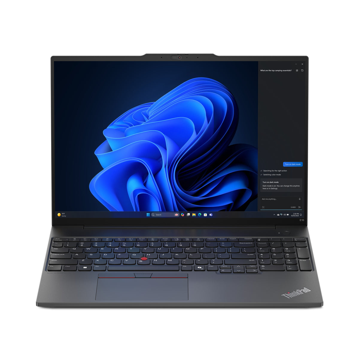 Lenovo ThinkPad E16 Gen 2 Laptop - 40.6 cm (16") - Intel Core Ultra 7 155H - 16 GB DDR5-SDRAM - 512 GB SSD - Wi-Fi 6E - Windows 11 Pro - Black