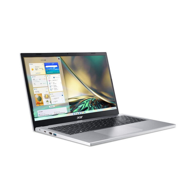 Acer Aspire 3 A315-510P Laptop  - 39.6 cm (15.6") - Intel Core i3-N305 - 8 GB DDR5-SDRAM - 512 GB SSD - Wi-Fi 5 - Windows 11 Home - Silver