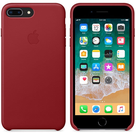 Apple MQHN2ZE/A - Leather Case for iPhone 8 Plus / 7 Plus in (PRODUCT)RED