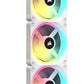 Corsair iCUE LINK QX120 RGB - Computer Case Fan in White - 120mm (Pack of 3)