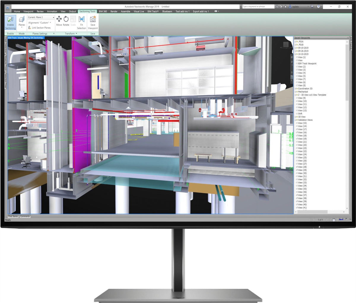 HP Z24u G3 61 cm (24") 1920 x 1200 pixels WUXGA LED Silver Monitor