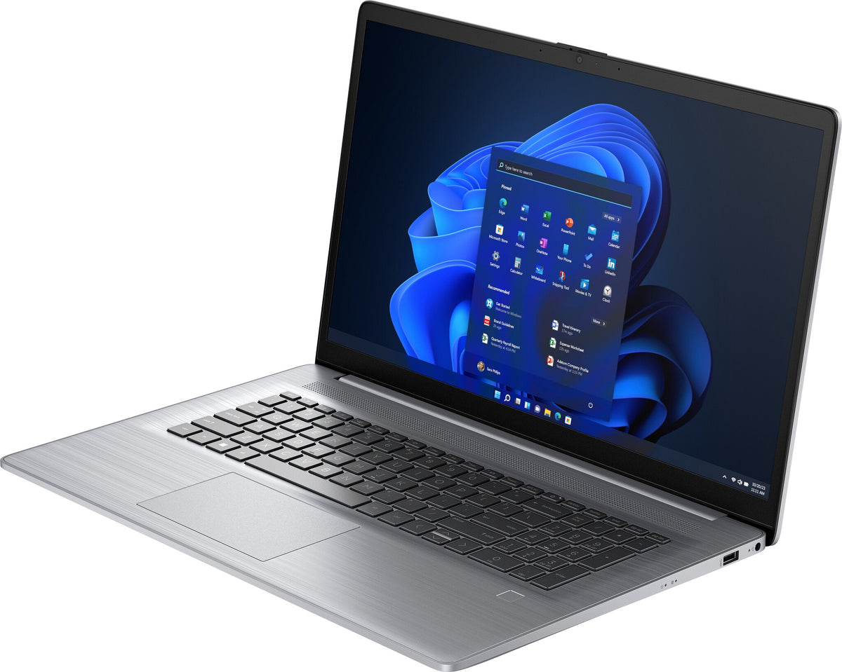 HP 470 G10 Laptop - 43.9 cm (17.3") - Intel® Core™ i7-1355U - 16 GB DDR4-SDRAM - 1 TB SSD - Wi-Fi 6 - Windows 11 Pro - Silver