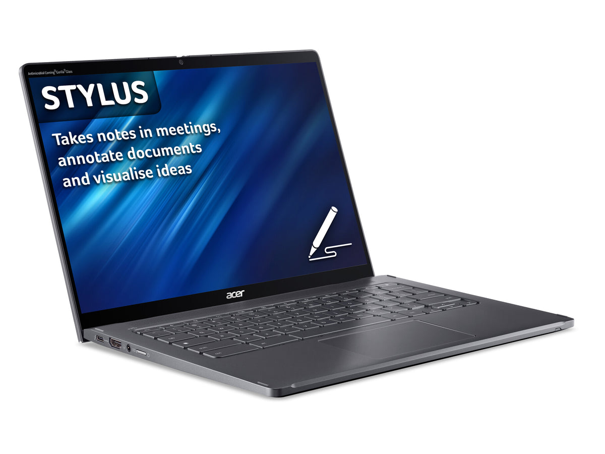 Acer Chromebook Spin 714 - 35.6 cm (14") - Intel® Core™ i5-1335U - 8 GB LPDDR4x-SDRAM - 256 GB SSD - Wi-Fi 6E - ChromeOS - Grey